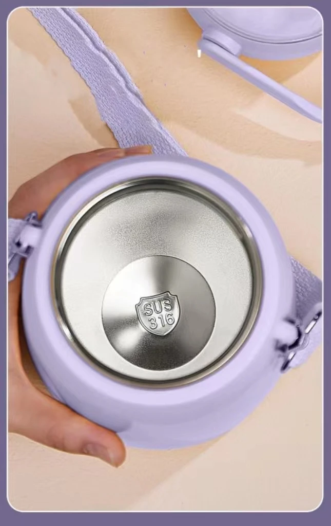 زجاجة مياه ذكية مع عرض درجة الحرارة Led الشهير الحالي كوب قارورة عازلة بسعة كبيرة 316 من الفولاذ المقاوم للصدأ، مكنسة لطيفة 11