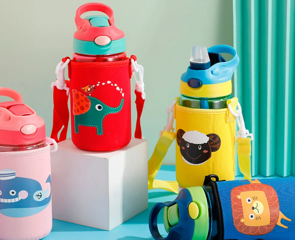 رياضة زجاجة ماء بلاستيكية الصين الساخن بالجملة شعار مخصص دراجة الأطفال للأطفال السفر في الهواء الطلق الحديثة Botella البلاستيك 11