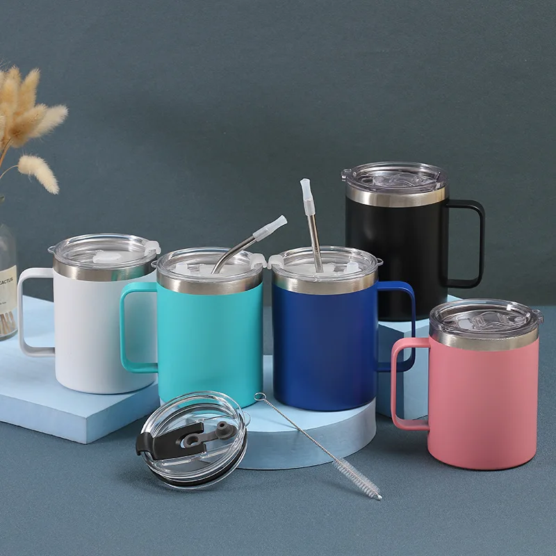 Wine Tumbler With Straw 12oz 16oz Double Wall Stainless Steel Vacuum Insulated Metal Wholesale Bulk Custom Classic 11