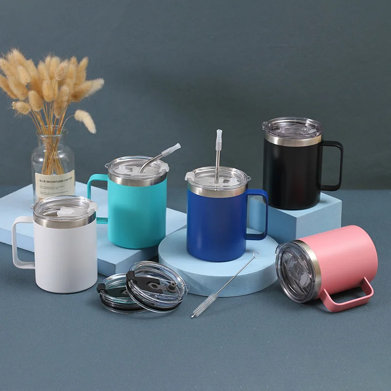 Wine Tumbler With Straw 12oz 16oz Double Wall Stainless Steel Vacuum Insulated Metal Wholesale Bulk Custom Classic 9