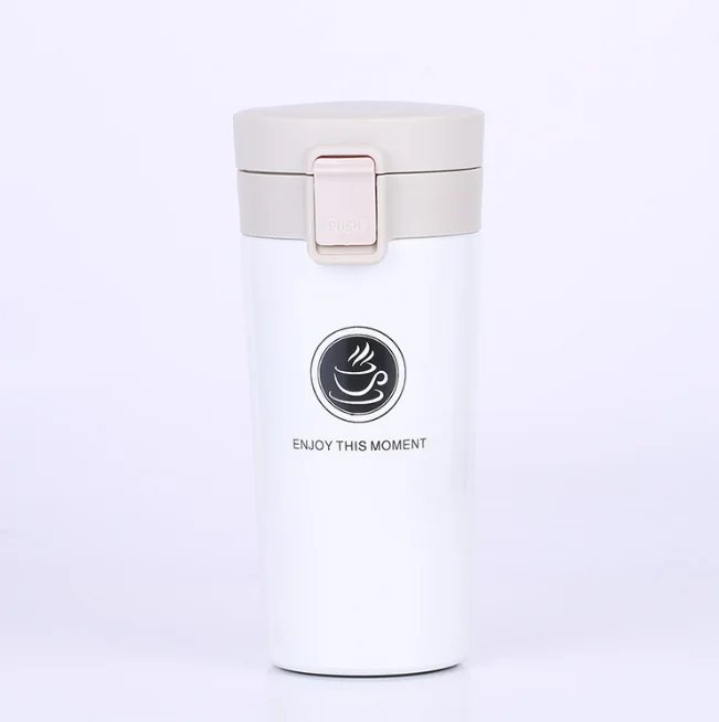 Tecnología China Proveedor de café al por mayor Taza de café creativa de viaje de acero inoxidable con aislamiento al vacío de doble pared para bebidas calientes 8