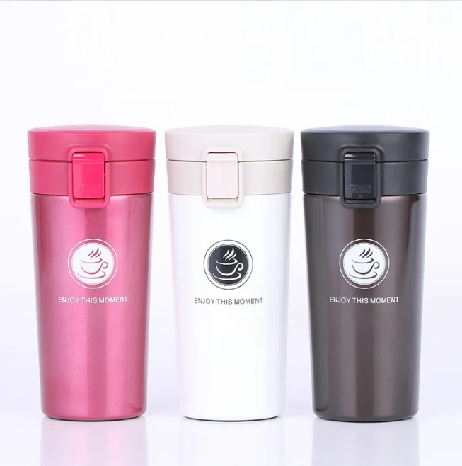 Tecnología China Proveedor de café al por mayor Taza de café creativa de viaje de acero inoxidable con aislamiento al vacío de doble pared para bebidas calientes 6