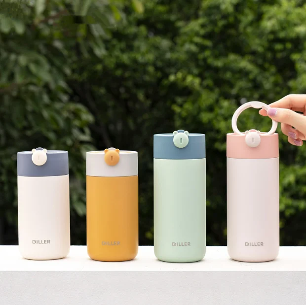 Botella de agua de acero inoxidable para niñas, con aislamiento de Metal, reutilizable, con logotipo personalizado, venta al por mayor, nueva, barata, 2023 11