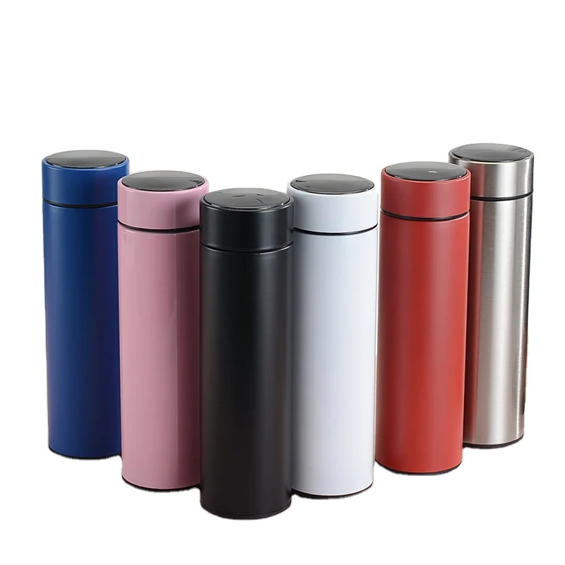 Wholesale Custom Logo Bpa Free Filter Hot Sublimation Reusable Temperature Insulated Stainless Steel Smart Thermal Water Bottle 8