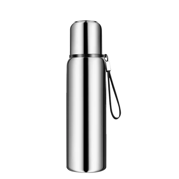 Garrafas de água térmica 1000ml, parede dupla de aço inoxidável, ecológica, portátil, viagem, caixa esportiva personalizada, água potável 6