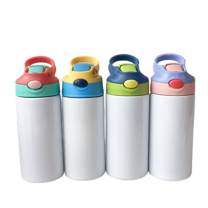 Garrafa de água de aço inoxidável isolada reutilizável, motivacional, personalizada, ecológica, com canudo, para escola infantil 7