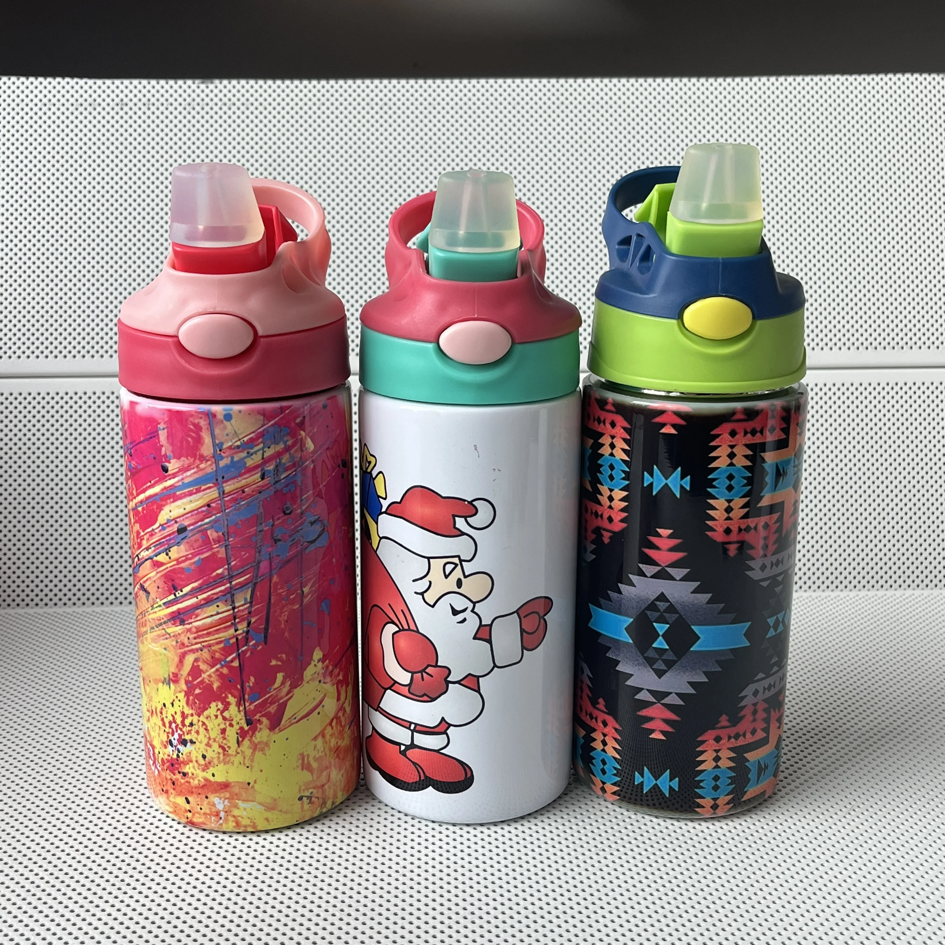 Garrafa de água de aço inoxidável isolada reutilizável, motivacional, personalizada, ecológica, com canudo, para escola infantil 8