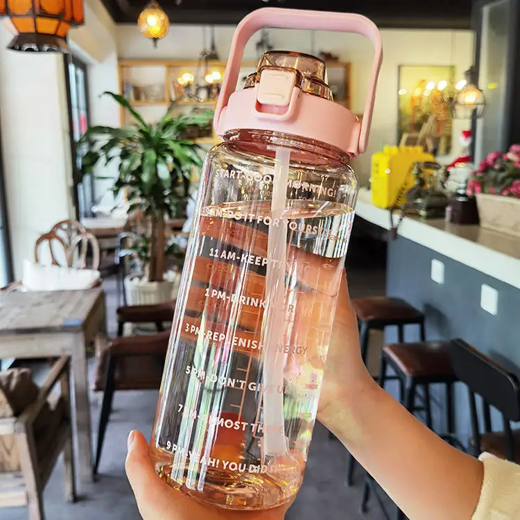 Selection Doyoung Custom Bpa Free 2l Half Gallon Fitness Gym Motivational Water Bottle Clear Plastic Pc Classic China Sports 12