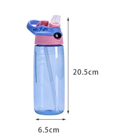 حار يتوهم الجملة شعار مخصص دراجة الأطفال رياضة الرياضة زجاجة ماء بلاستيكية للأطفال المدرسة مع غطاء من القش 15