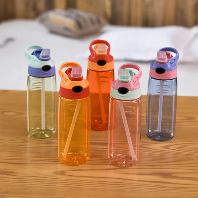 حار يتوهم الجملة شعار مخصص دراجة الأطفال رياضة الرياضة زجاجة ماء بلاستيكية للأطفال المدرسة مع غطاء من القش 8