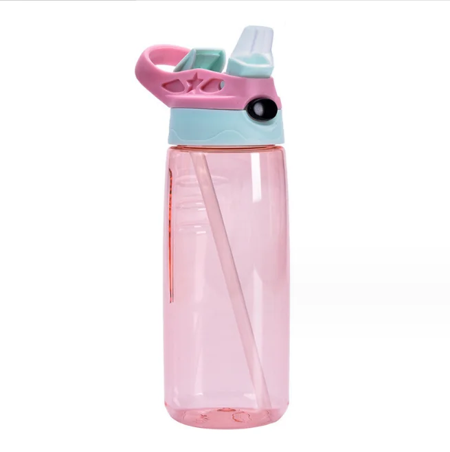 حار يتوهم الجملة شعار مخصص دراجة الأطفال رياضة الرياضة زجاجة ماء بلاستيكية للأطفال المدرسة مع غطاء من القش 11