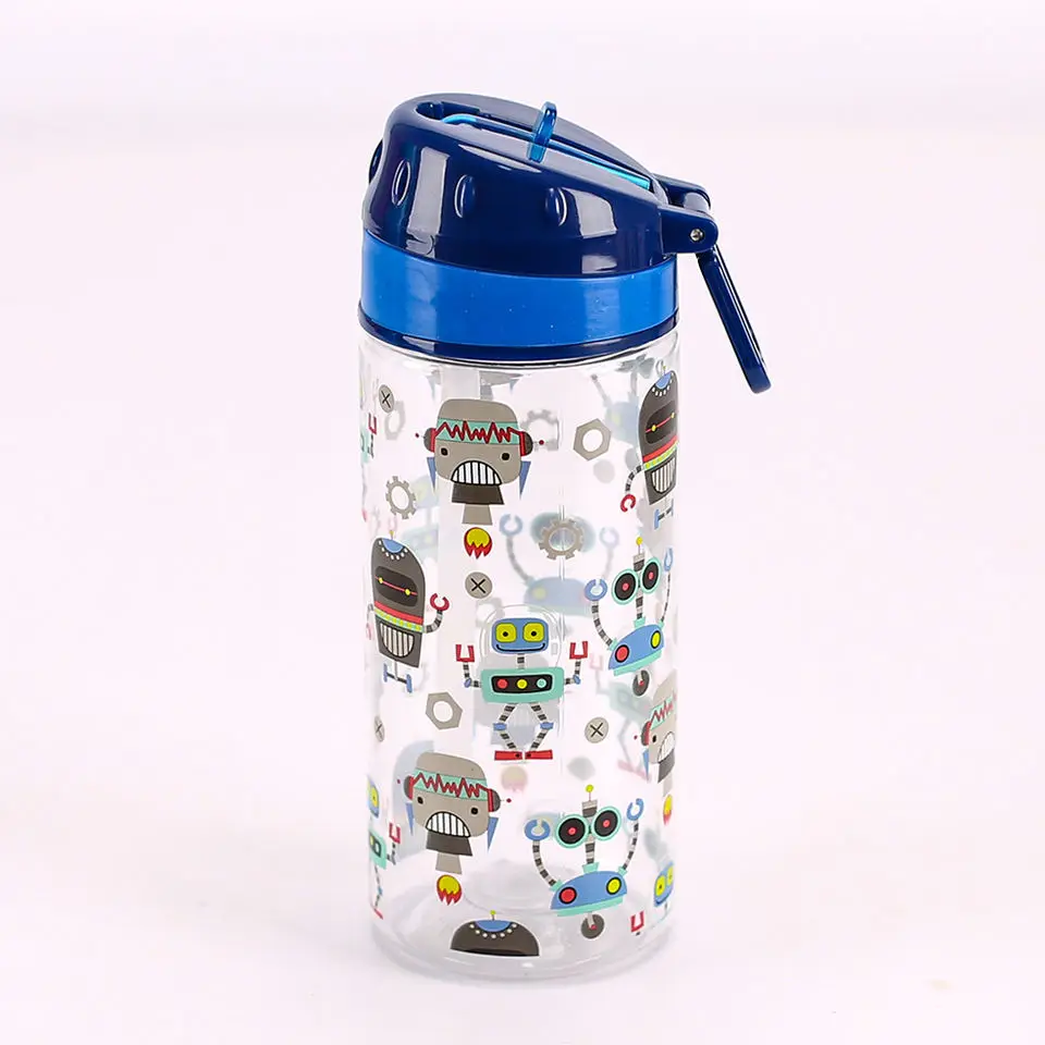 اختيار 420 مل كارتون لطيف أطفال المدارس زجاجة ماء بلاستيكية شعار مخصص كلاسيكي الصين حفلة المشي لمسافات طويلة للجنسين 650 10