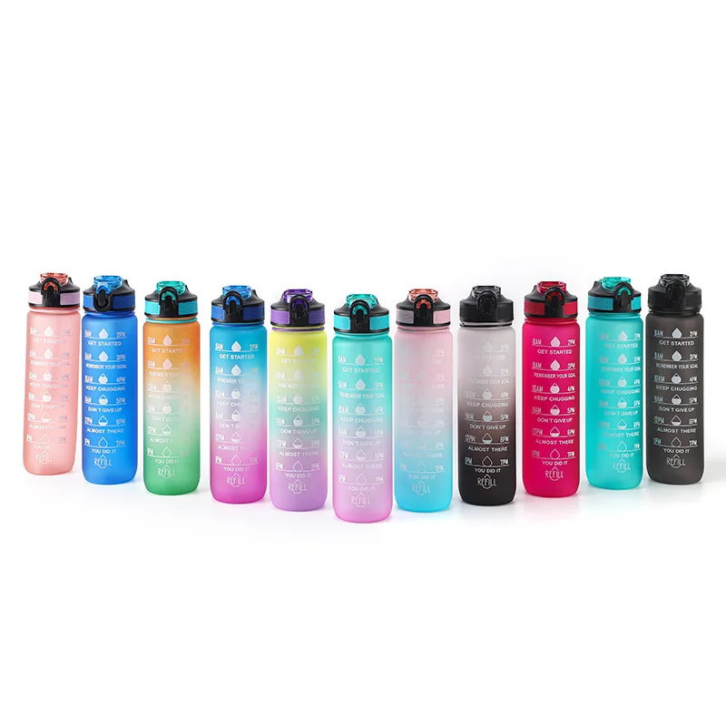 Motivational Water Bottle Selection Bpa Tritan Plastic Classic Giveaways Hiking China Free Gym Fitness Sports Large Capacity 2l 16