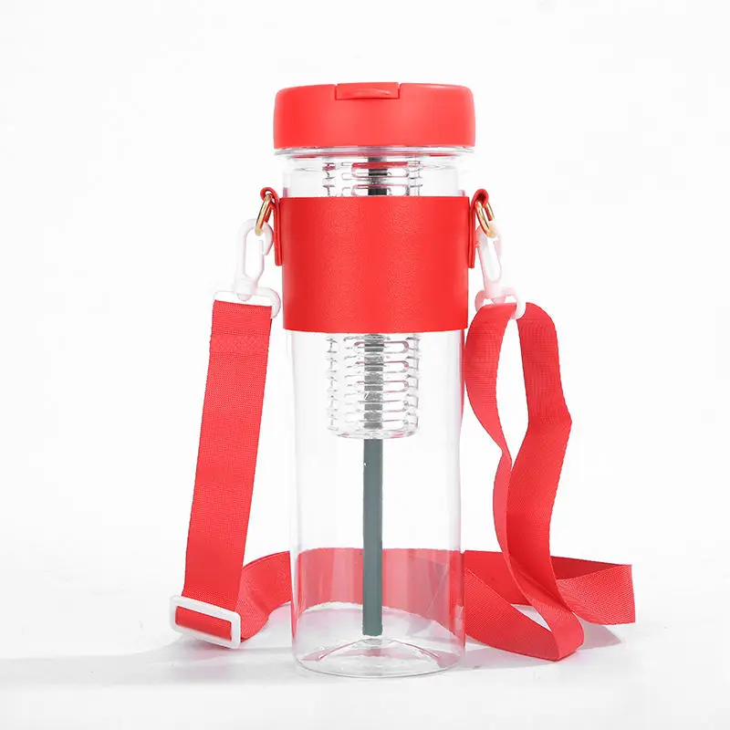 اختيار 2023 Ins 900 مللي كوب عصائر شفاف للشرب Bpa مجاني مانع للتسرب زجاجة ماء لتحلل الفاكهة مع غطاء/قش الصين 7