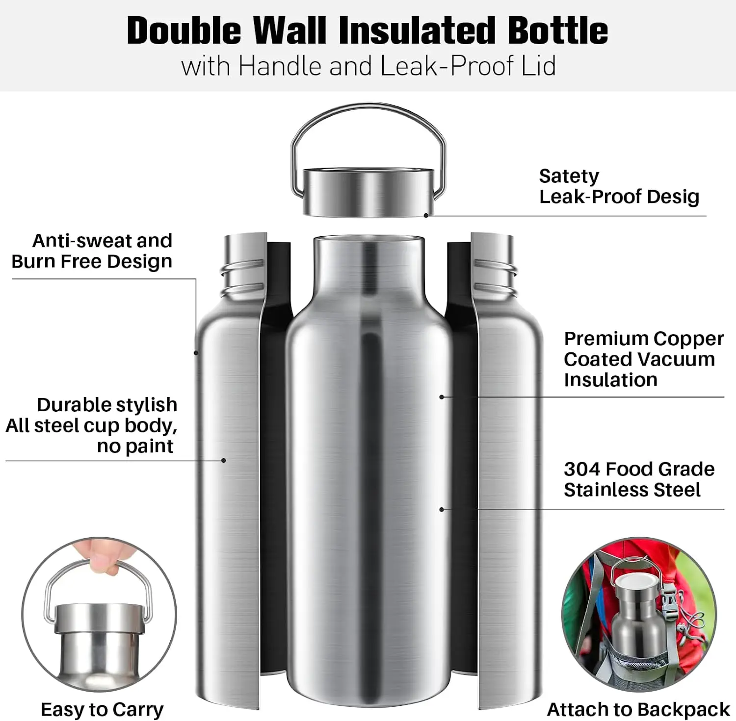 China Selection Best Selling Star Dazzle Colour Thermos Vacuum Flasks/double Wall Vacuum Stainless Steel Water Bottle 13