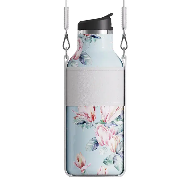 الصين اختيار فاخر أنيق تسمية خاصة زجاجة ماء الترمس تصنيع منخفضة موك 16