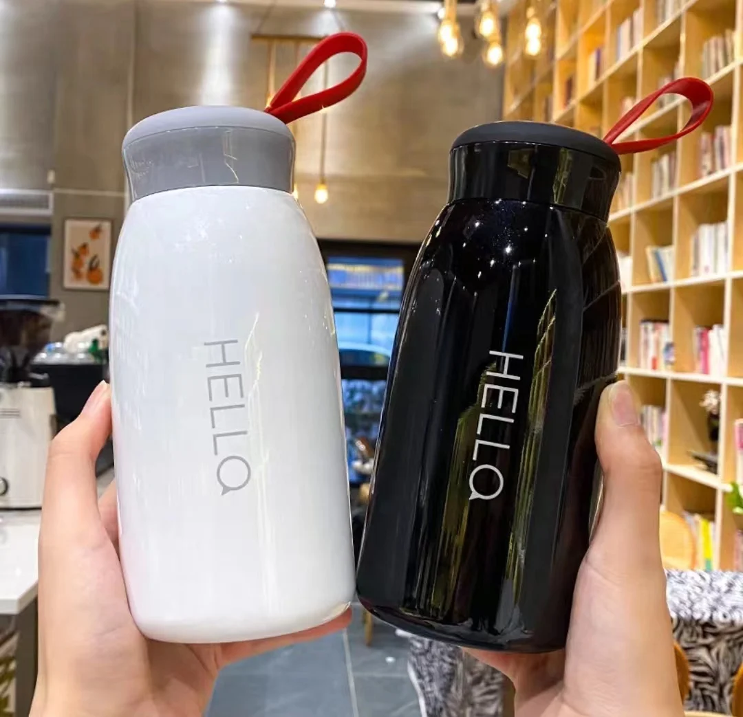 الصين اختيار الإعلان الترويجية بسيطة كبيرة البطن الترمس كوب المحمولة زوجين كوب ماء الفولاذ المقاوم للصدأ كوب الاتجاه 9