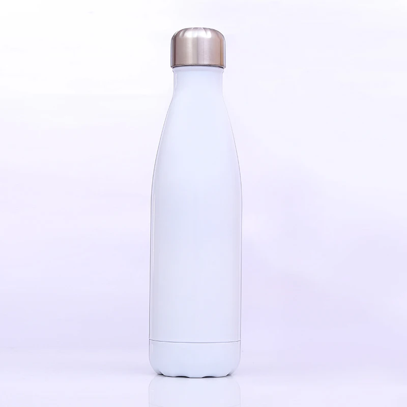 Double Wall Thermal Vacuum Flask Insulated Outdoor Sports Drink Cola Shaped 18/8 Stainless Steel Water Bottles With Custom Logo 12
