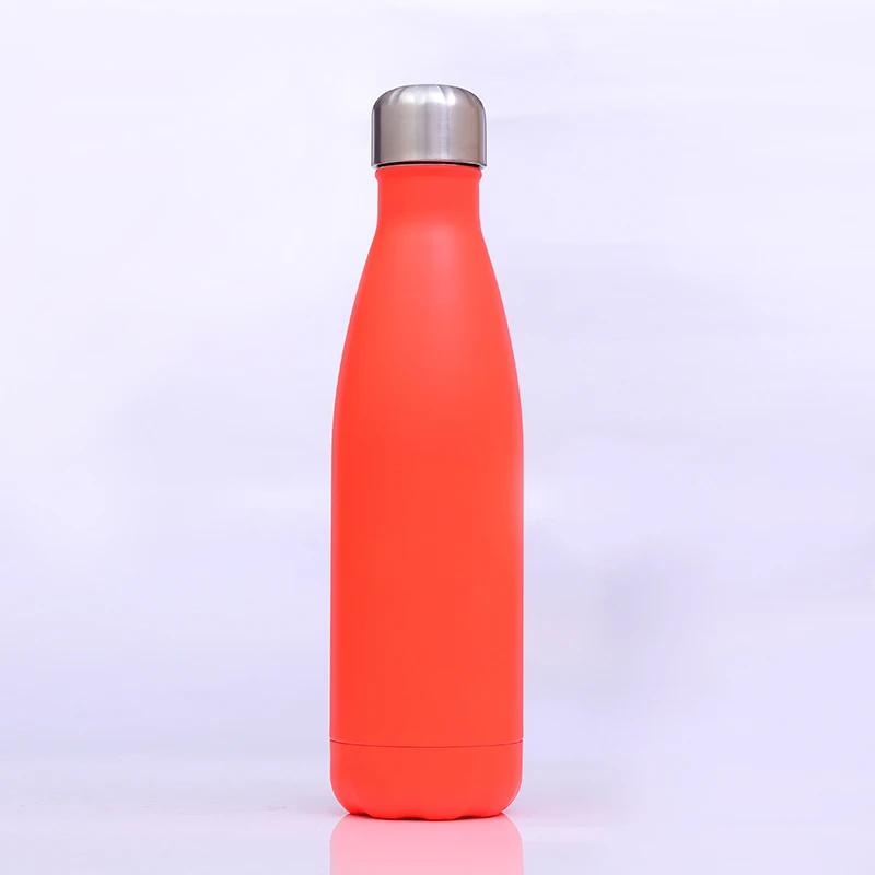 Double Wall Thermal Vacuum Flask Insulated Outdoor Sports Drink Cola Shaped 18/8 Stainless Steel Water Bottles With Custom Logo 7