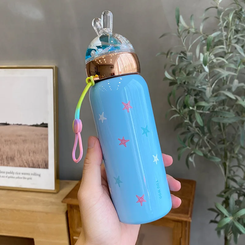 Customized 304 Stainless Steel Thermos Bottle Portable Double Wall Sealed Vacuum Flasks Led Digital Display Smart Water Bottle 9