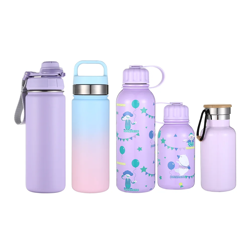 Customized 304 Stainless Steel Thermos Bottle Portable Double Wall Sealed Vacuum Flasks Led Digital Display Smart Water Bottle 8