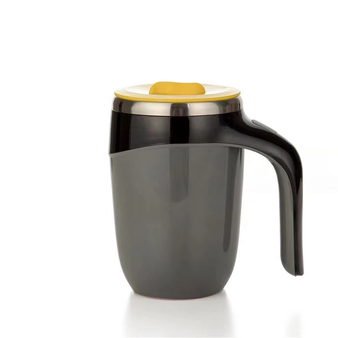 كوب قهوة معزول جديد من الصين، كوب شفط مزدوج الجدار قابل لإعادة الاستخدام مع كوب مكتب بغطاء مانع للانسكاب 7