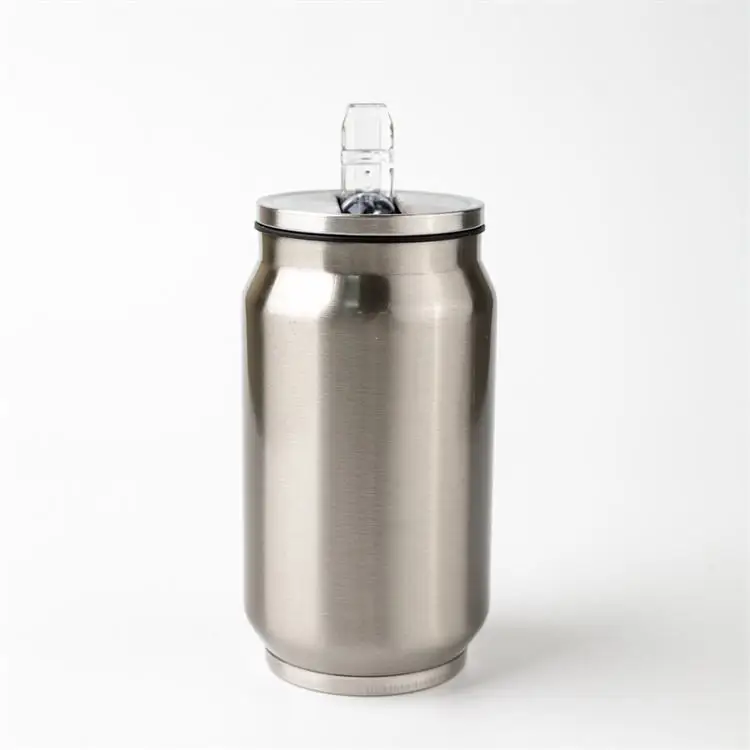 الصين اختيار التسامي 304 علب كوكر الفولاذ المقاوم للصدأ زجاجة ماء مع كوب القش فارغة للأطفال 11