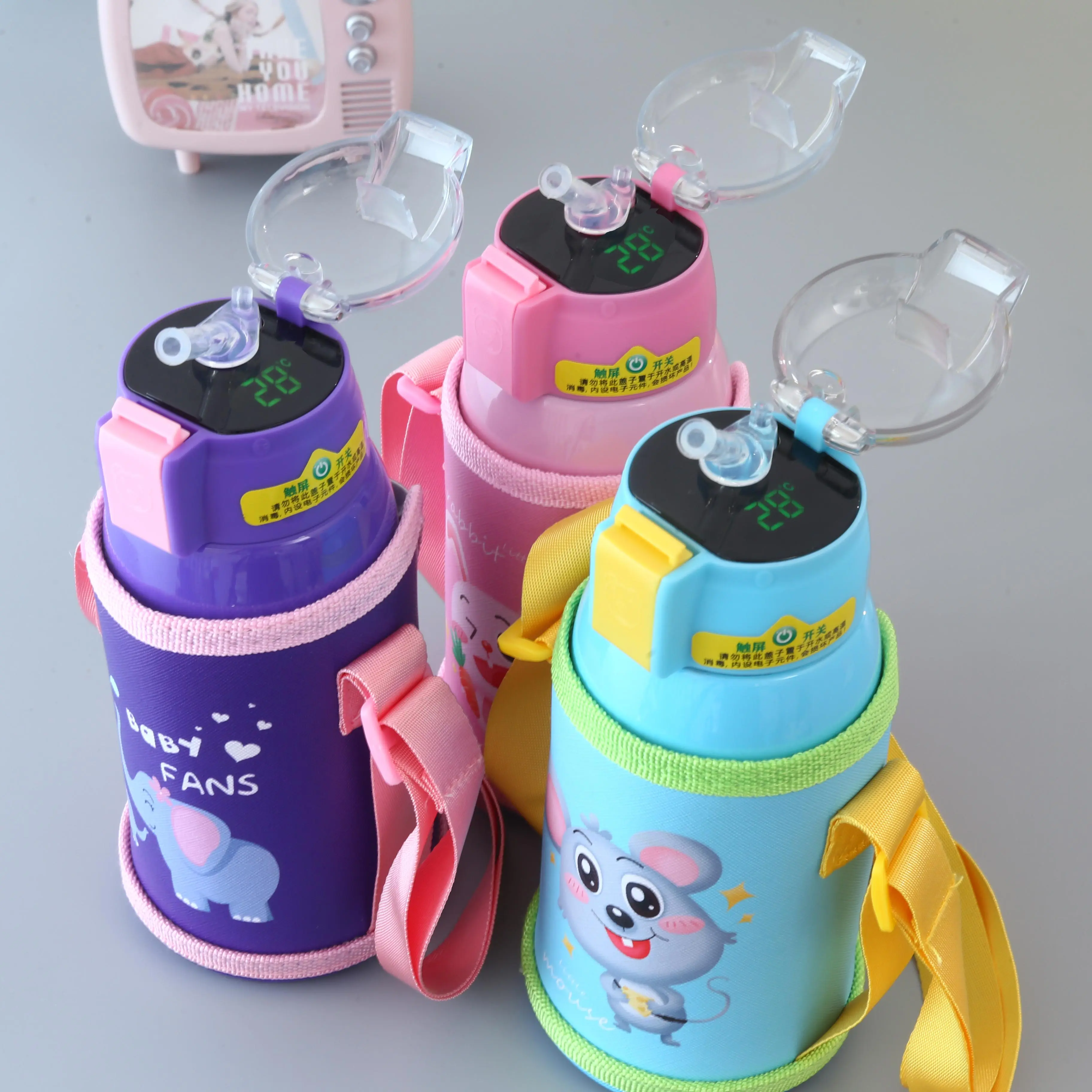 Selection Ineedu Smart Water Bottle China Stainless Steel Vacuum Flasks & Thermoses Display Temperature Smart Electronic Gift 9