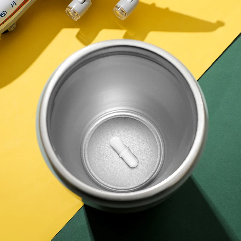 كوب خلاط بشعار مخصص لمحركات الطائرات الإبداعية، كوب سحري مزدوج الجدار من الفولاذ المقاوم للصدأ، كوب قهوة غير قابل للتسرب، كوب غير قابل للسقوط 11