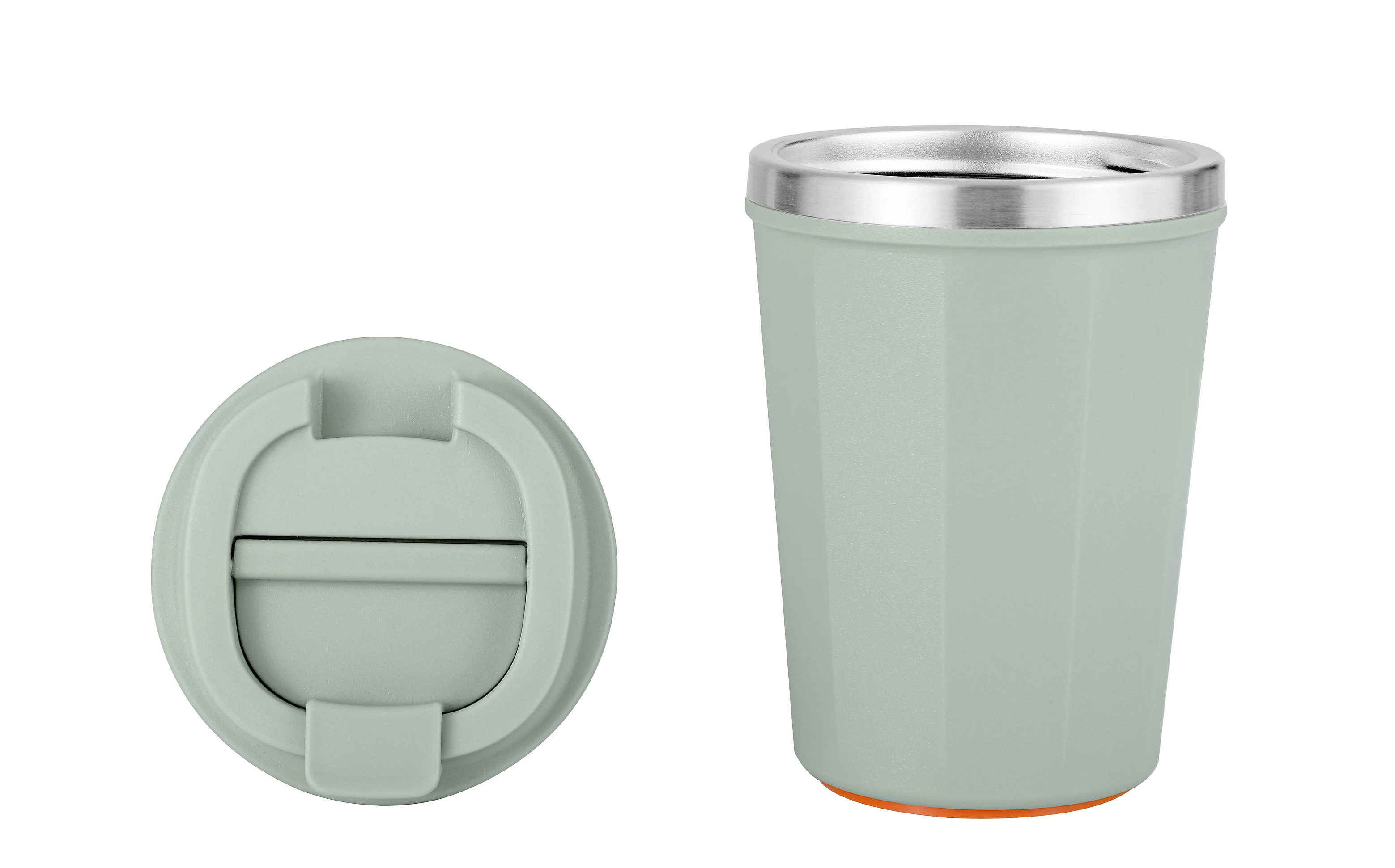 Logotipo personalizado de fábrica atacado anti-derramamento de aço inoxidável 304 Morden Coffee Travel Caneca de sucção que não cai 16