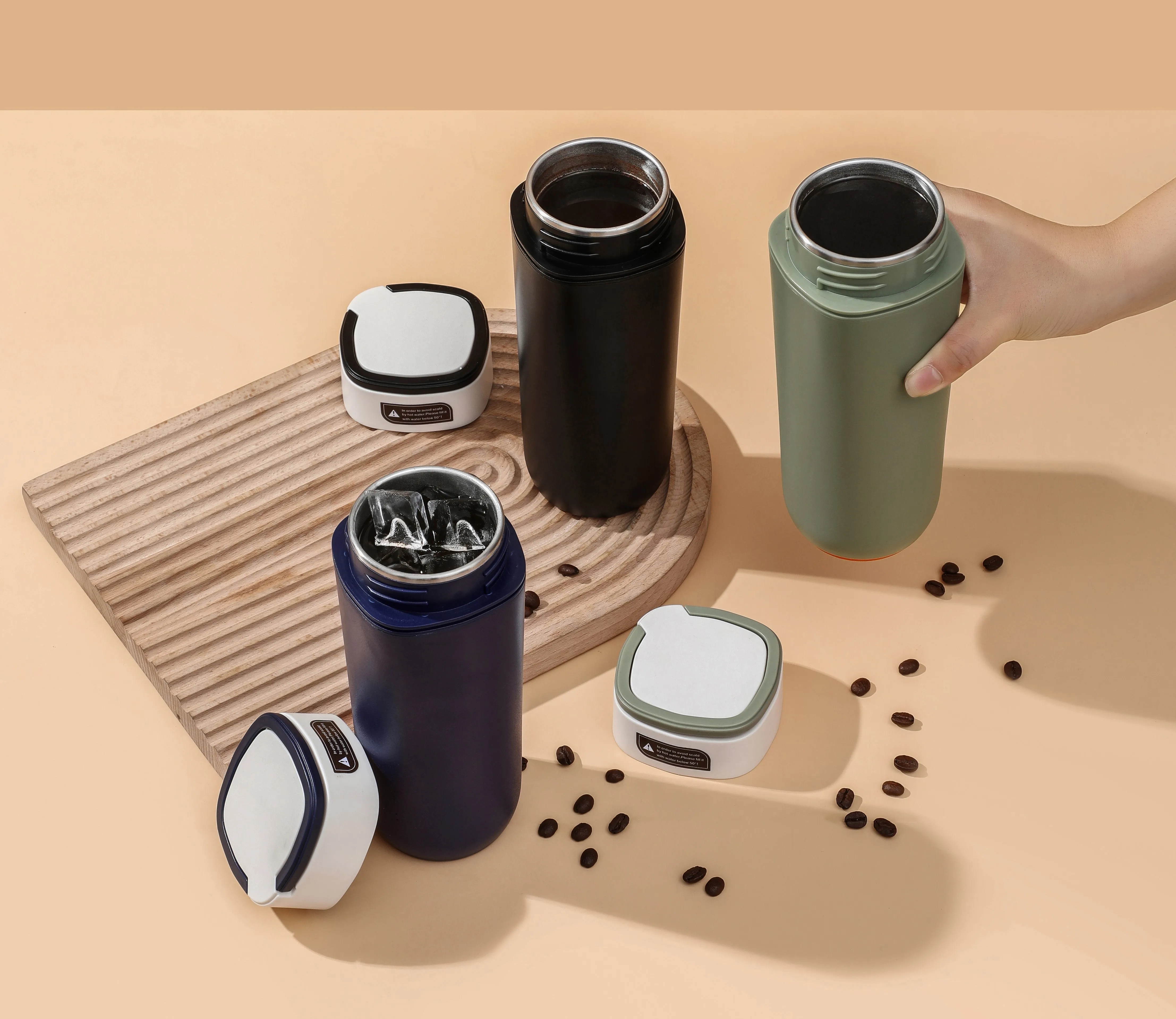 Manufacturers Wholesale Non Falling Suction Cup 2022 Gift Customized Coffee Cup Non-spill Travel Mug 8