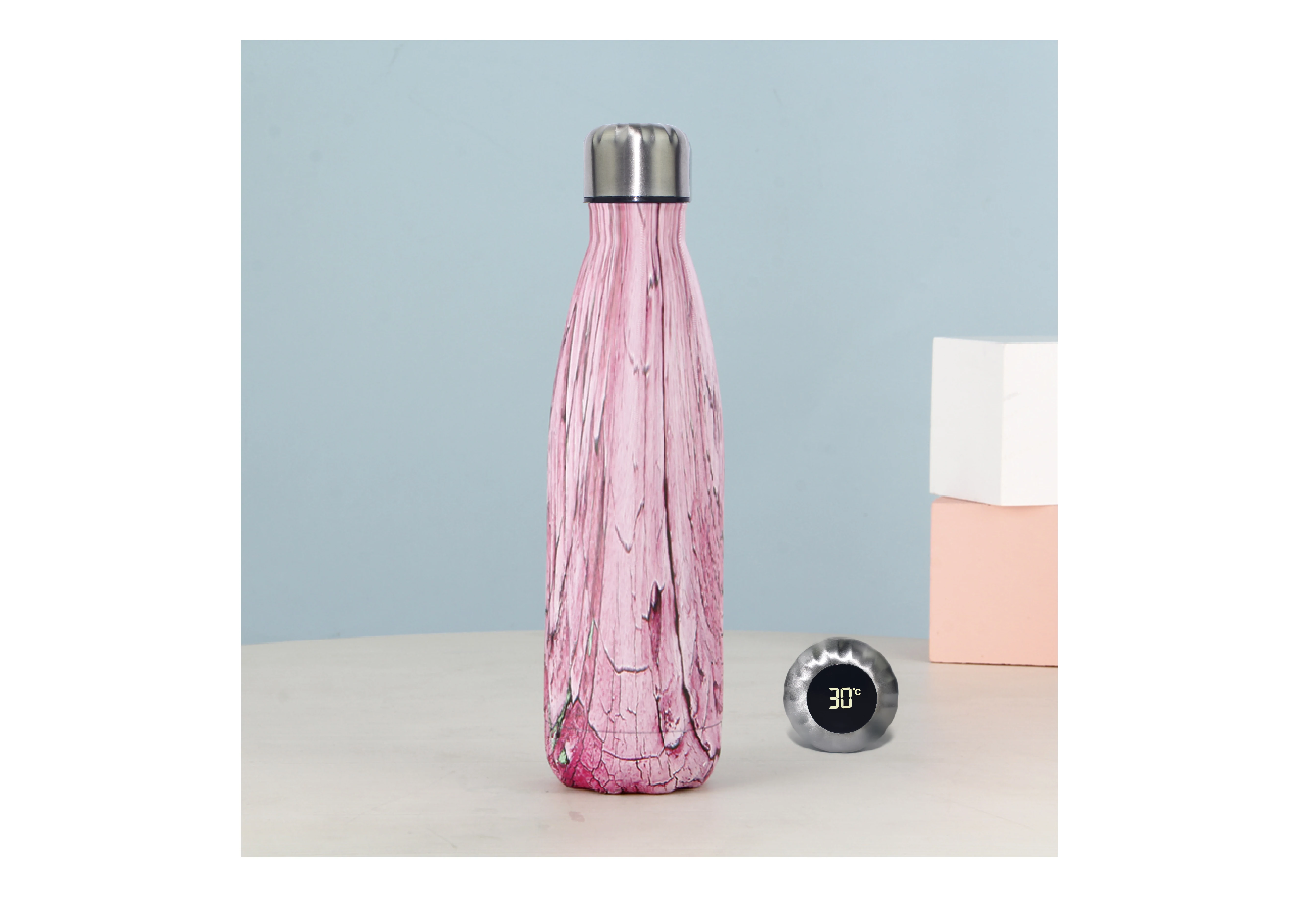 الصين اختيار Eenadu زجاجة المياه الذكية أدى عرض درجة الحرارة الجدران المزدوجة الفولاذ المقاوم للصدأ فراغ معزول بهلوان عينة مجانية مخصصة 14