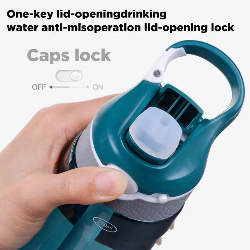 الصين اختيار 2022 مخصص صديقة للبيئة منطقة مذهلة رائجة البيع 750 مللي Bpa الحرة الرياضة الشرب رياضة زجاجة ماء بلاستيكية مع القش 11