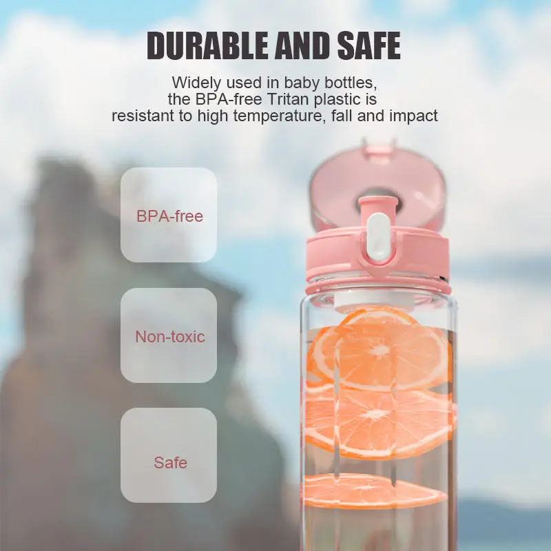 الصين اختيار مصنع جينت جودة عالية عينة مجانية Bpa الحرة صديقة للبيئة تريتان زجاجة مياه بلاستيكية للشرب 9