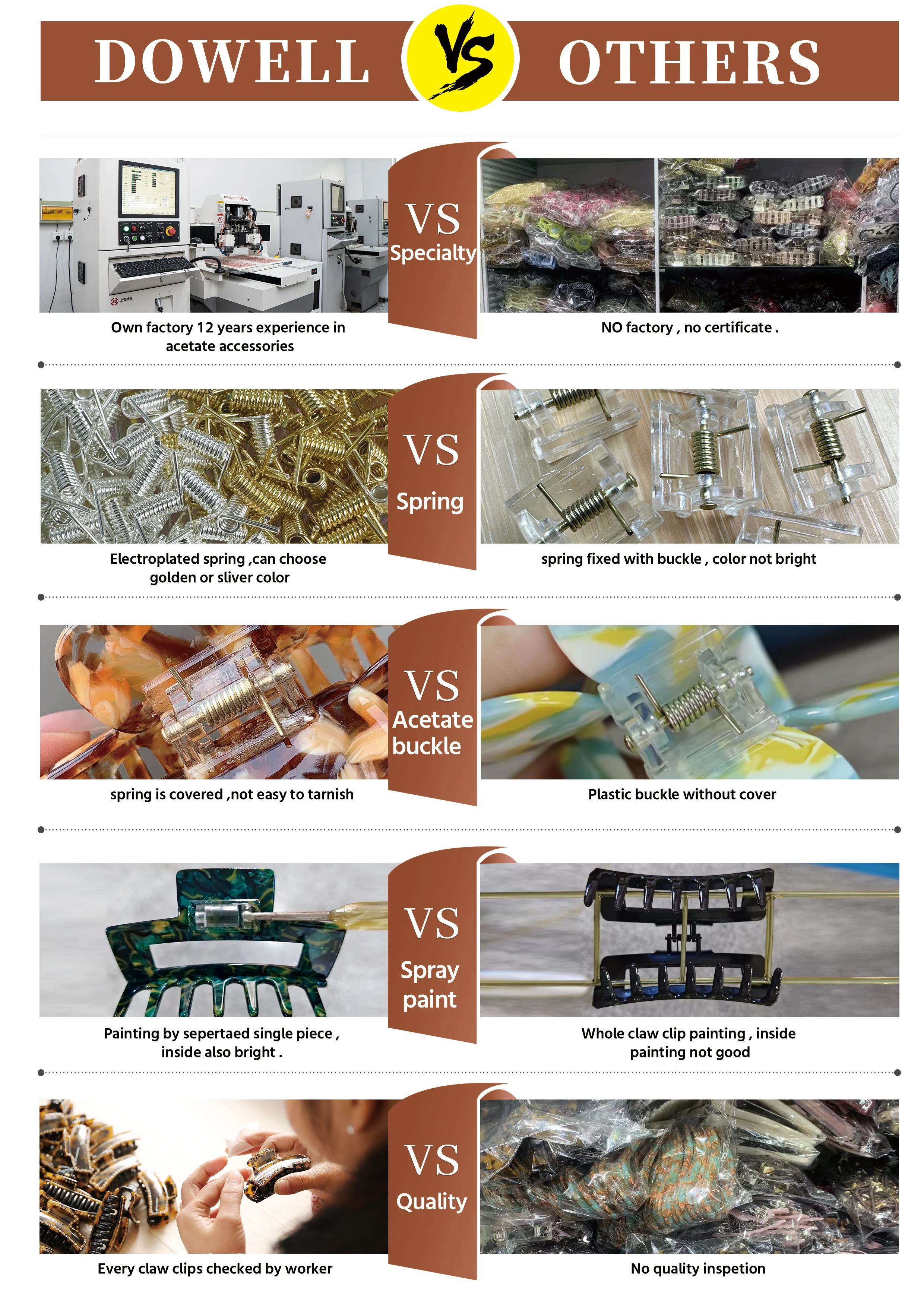 Dowell Plain Color Hairbands For Women And Girls Simple Design Hairbands Acetate Head Accesory 10