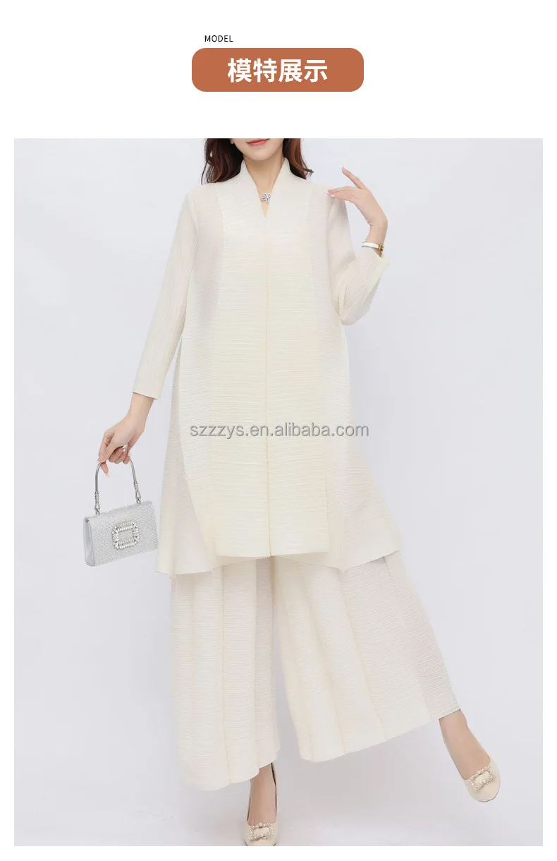 Womens Pleated Suit Pants Summer - - Pleats Clothing 11