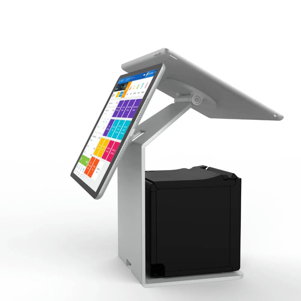 Magnetic Tablet POS Stand on Desktop for Dual Screen-Peacemounts TPS-3 14