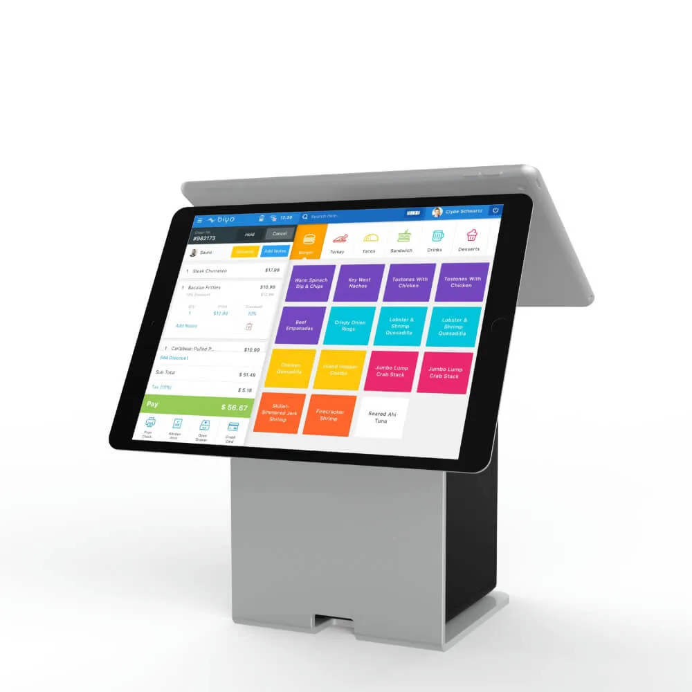 Magnetic Tablet POS Stand on Desktop for Dual Screen-Peacemounts TPS-3 16