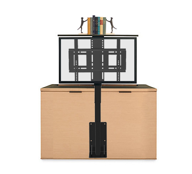 Motorized Up and Down TV Lift TV Floor Stand-Peacemounts PM-CTD-TV-T 12