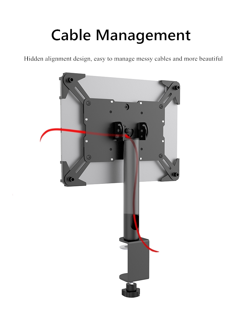 Tablet POS Countertop Stand 180 Rotating Tablet Stand Cash Register Payment --Peacemounts DSM-01 16