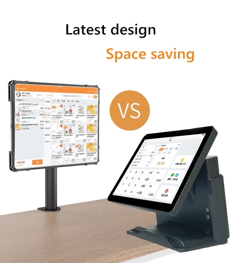 Tablet POS Countertop Stand 180 Rotating Tablet Stand Cash Register Payment --Peacemounts DSM-01 17