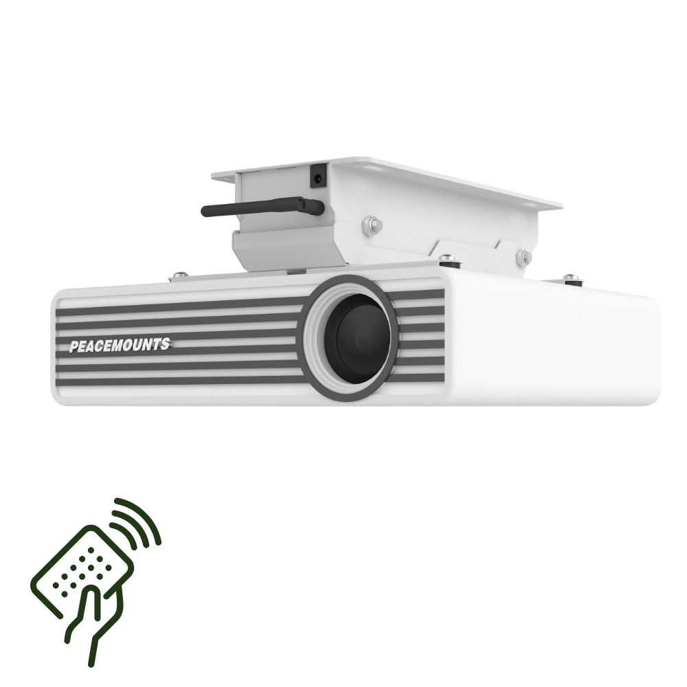 Universal Drop Down Motorized Ceiling Projector Bracket Mount-Peacemounts CPM-1 10