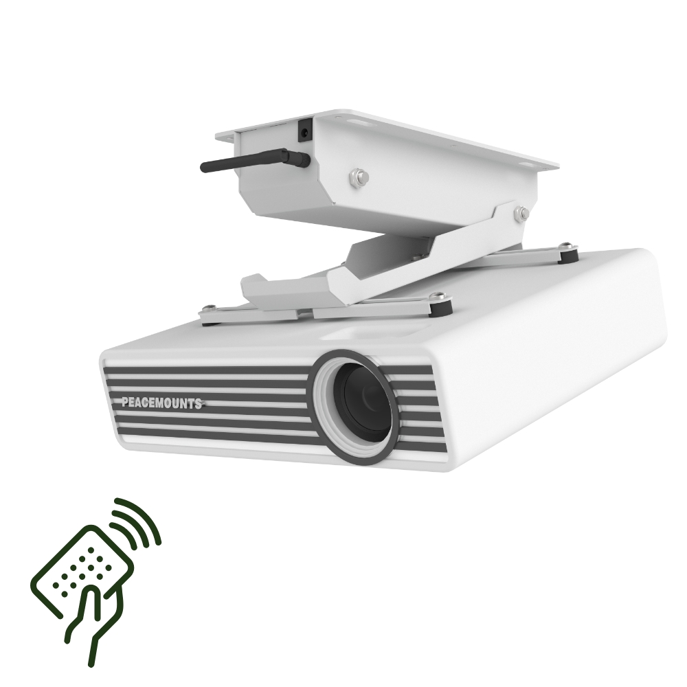 Universal Drop Down Motorized Ceiling Projector Bracket Mount-Peacemounts CPM-1 11