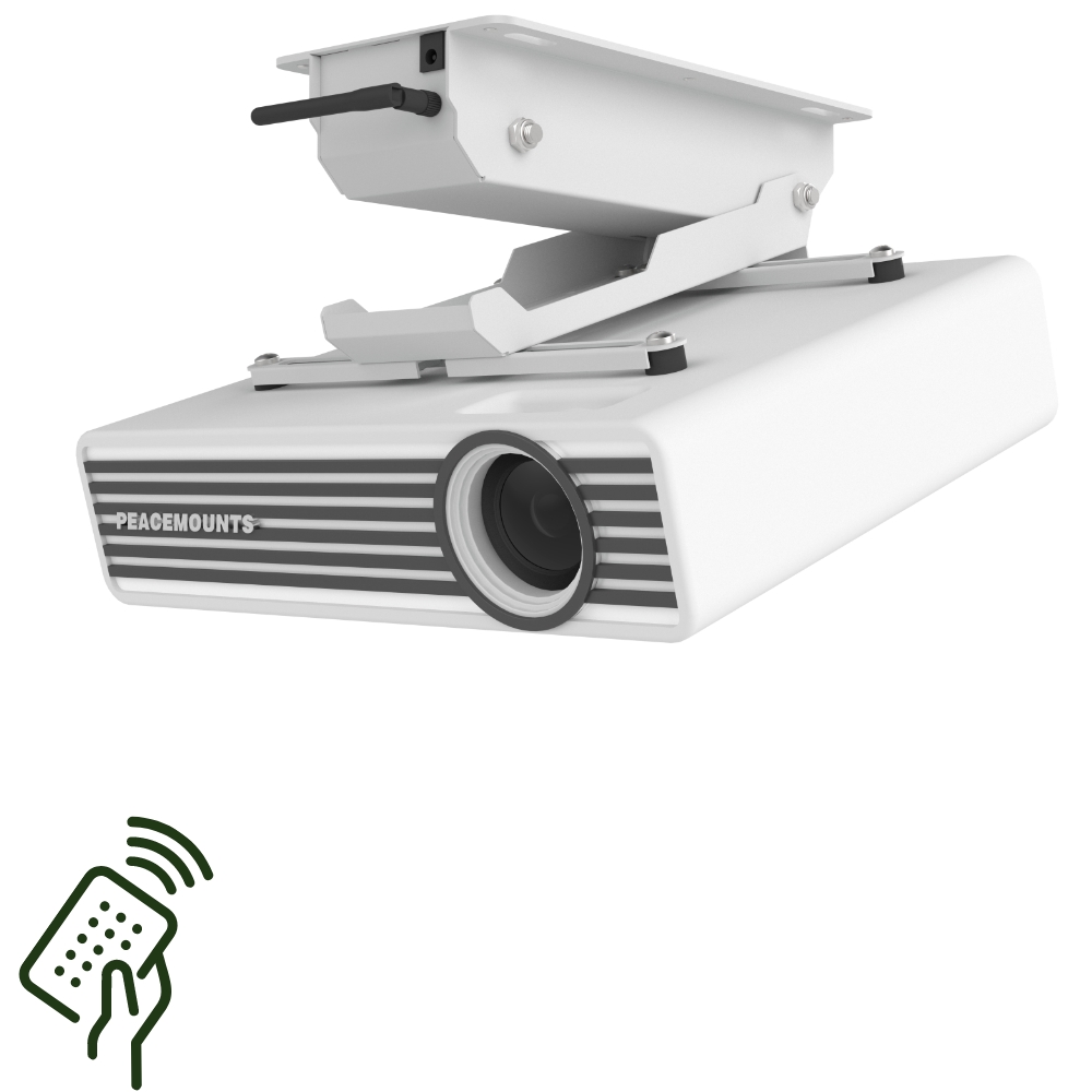 Universal Drop Down Motorized Ceiling Projector Bracket Mount-Peacemounts CPM-1 12
