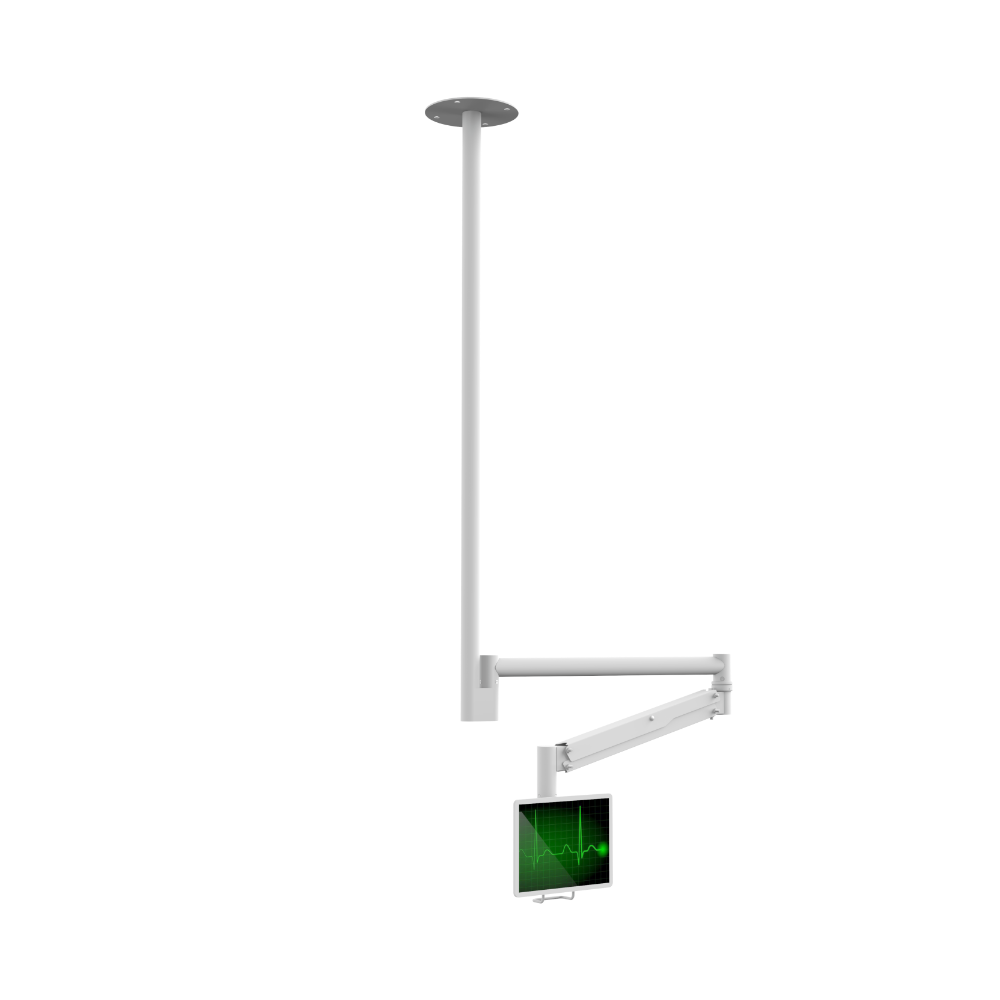 Hospital Metal Medical Monitor Tablet Ceiling Mount-- Peacemounts HCM-01 12