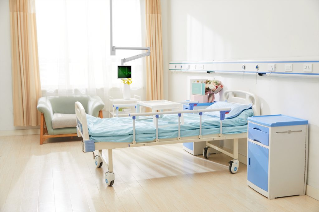 Hospital Metal Medical Monitor Tablet Ceiling Mount-- Peacemounts HCM-01 10