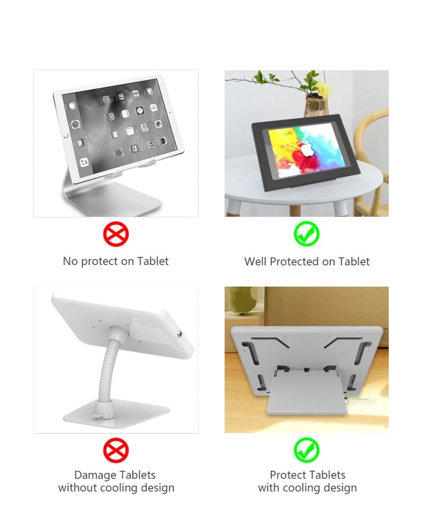 Anti-Diebstahl benutzerdefinierte Desktop-Tablet POS-Standhalter -tss-1 28