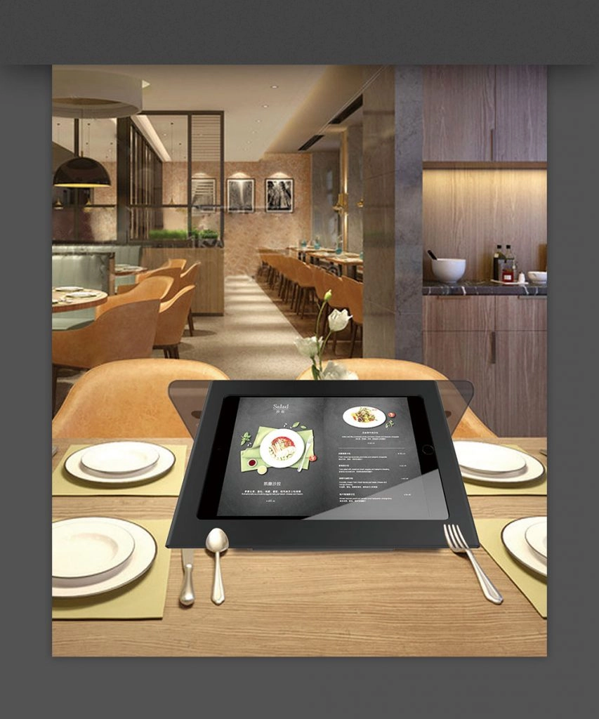 Anti-Diebstahl benutzerdefinierte Desktop-Tablet POS-Standhalter -tss-1 35