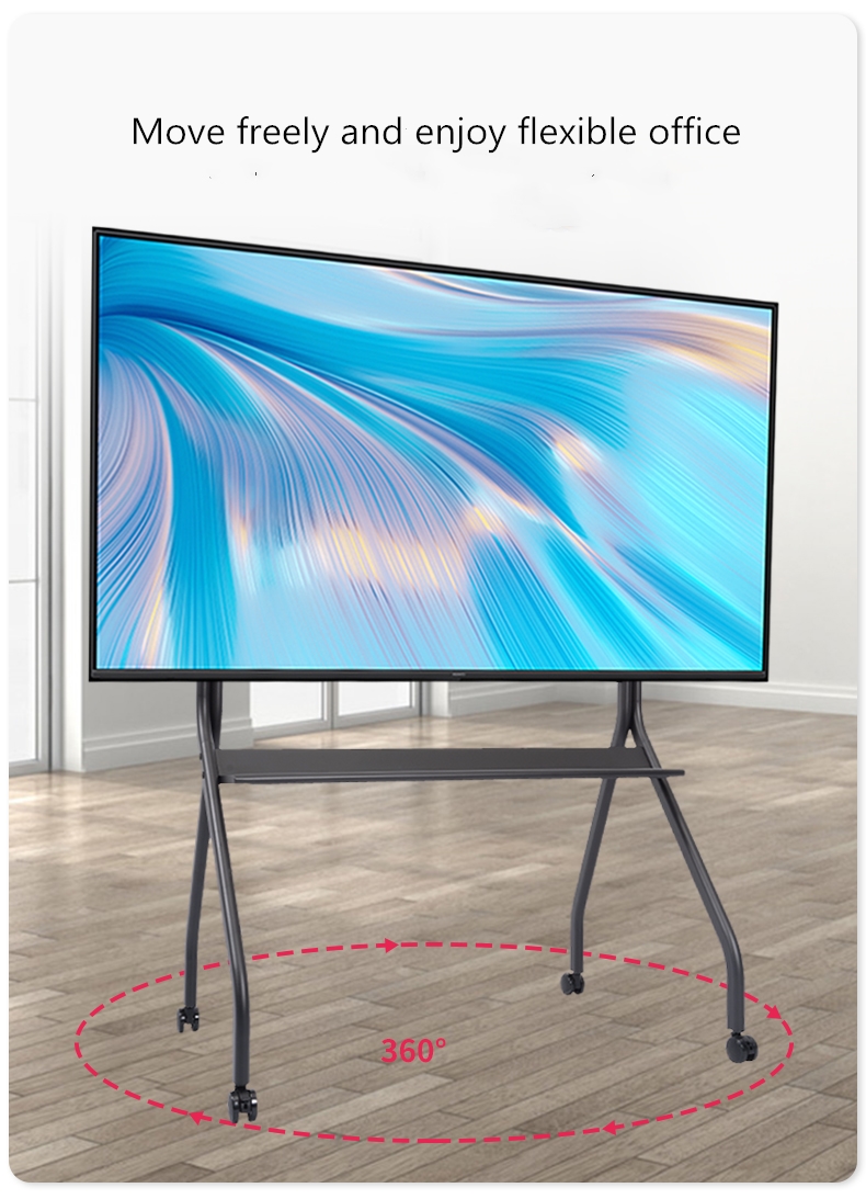 Mobile TV Mounts & Carts with Shelves Portable TV Floor Stand for Home or Office Use-Peacemounts PM-1150 15