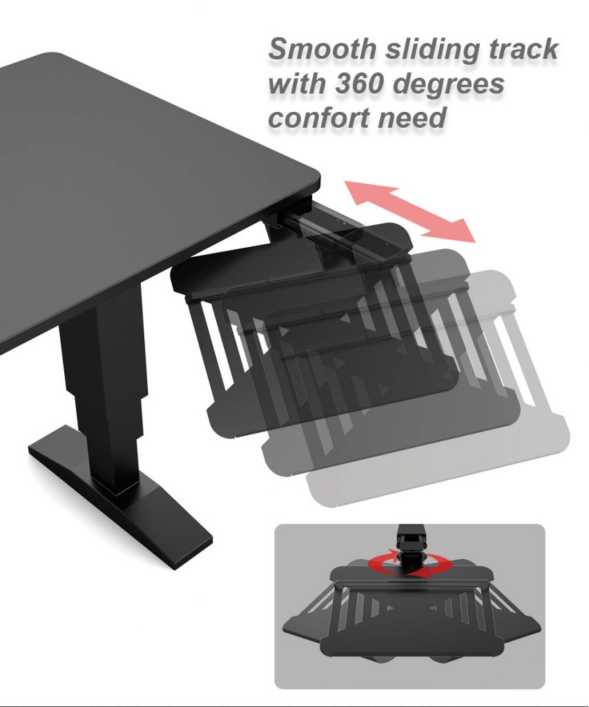 SLH-1 Tempat Laptop Geser Untuk Meja Kantor 9